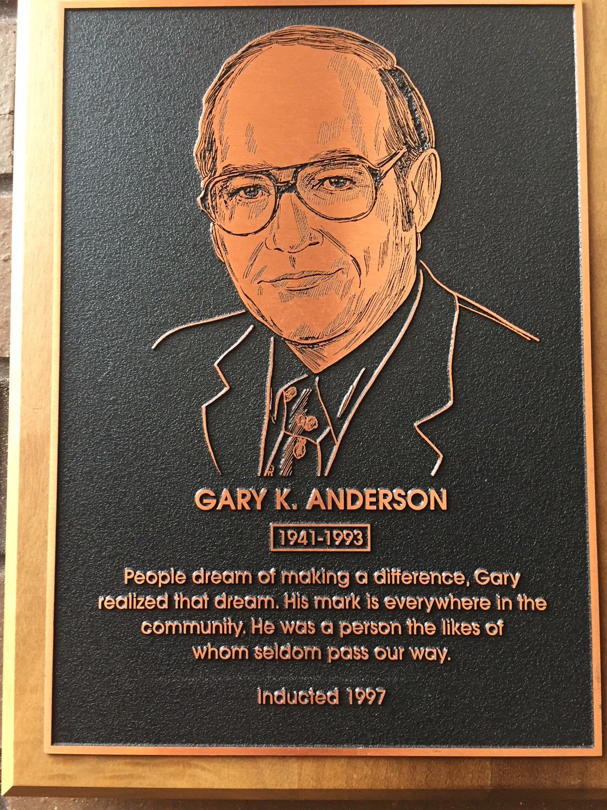 Wall of Fame: Gary K. Anderson